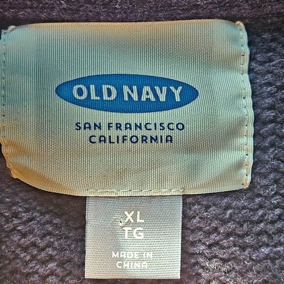 Men Blue Ribbed Sweater XL Cozy Grandpacore Fall Layering Dadcore Warm - Picture 4 of 11